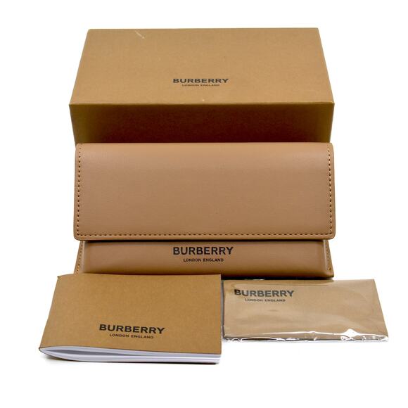 NEW BURBERRY MERYL BE4393 CHECK BROWN/BORDEAUX AUTHENTIC SUNGLASSES - Picture 14 of 14